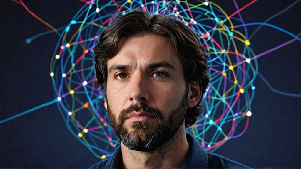 Persona masculina desarrollando su Inteligencia emocional